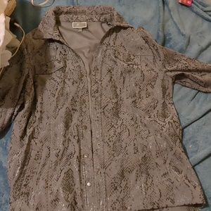 Jm collection snake skin jacket